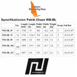 Artikelgruppen Patrik Chase WB-ML Mid Length Foil Board
