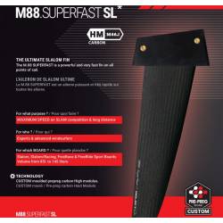 Windsurfen Select M88 Superfast Carbon Slalom Finne